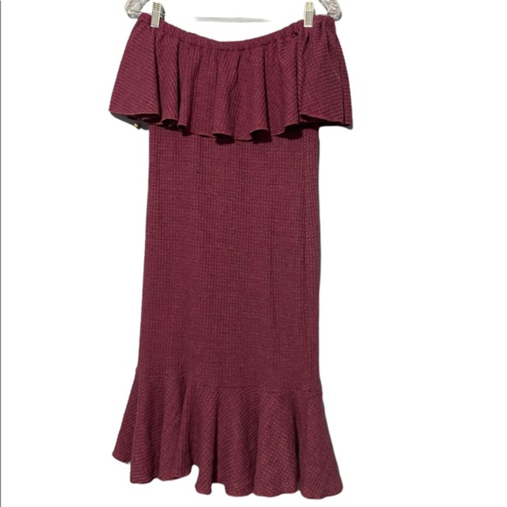 Purple Waffle Knit Dress